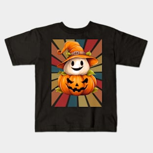 Vintage Pumpkin halloween T-shirt Classic-tee Kids T-Shirt